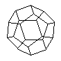 Rotating wireframe dodecahedron