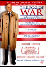 The The Fog of War movie poster, featuring an aged McNamara.