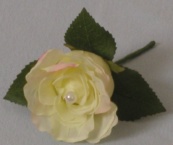 Silk Bouquets White Rose Button Hole product image