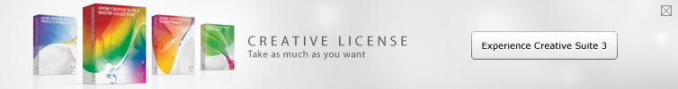 Creative License. Experience Adobe Creative Suite.