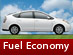 Graphic of a fuel economic car