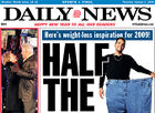 See the front pages of the Daily News for January 2009.