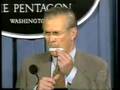 Rumsfeld Gets Cute At The Podium (extended version)