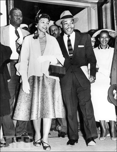 Martin and Coretta Step Out of Court