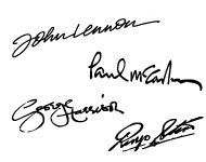 The Beatles's signatures