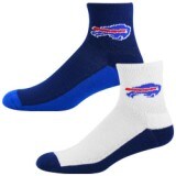 Buffalo Bills Tri-Color Two-Pack Quarter Socks