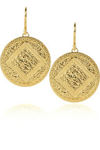 Monica Vinader Marie 18-karat gold-plated earrings