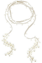 DAY Birger et Mikkelsen Pearly knitted open-ended necklace