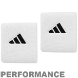 adidas White Overtime Performance Soccer Wristbands