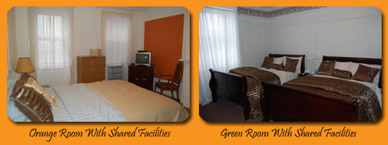 Orange Room and Green Room