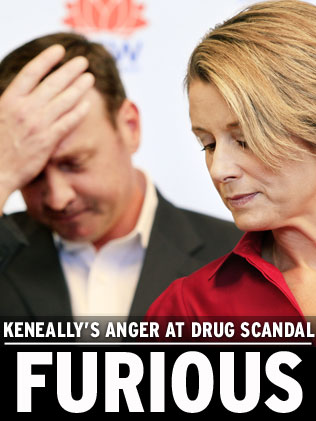 Keneally furiosu over drug scandal