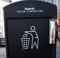 High-tech: This bin is fitted with solar panels, a rubbish compactor and a computer
