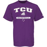 Russell Texas Christian Horned Frogs Purple Baseball T-shirt