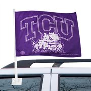 Texas Christian Horned Frogs 11" x 14" Purple Car Flag