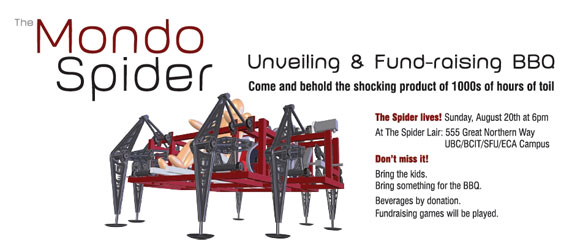Mondo Spider Fundraiser BBQ