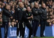 Lambert urges his players on during the match at White Hart Lane. Picture: Getty