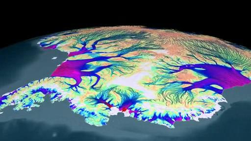 Flow of Ice Across Antarctica.ogv