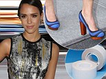 The unlikely secret weapon that stops Jessica Alba from tripping in her towering heels