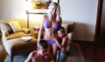 Britney Spears Shows Off Sexy Stomach in Purple Bikini