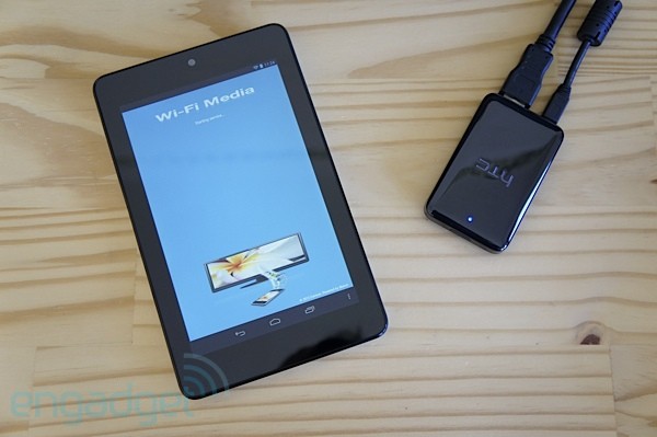 WiFi Media lets your Nexus 7 play movies on any screen via HTC's Media Link HD handson video
