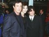 Sylvester Stallone with his girlfriend and his son Sage at the premiere of 'Daylight in Los Angeles in December 1996
 -- Getty Premium