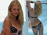 Leo's a lucky man! DiCaprio's 'Angel' Erin Heatherton shows off her heavenly curves as she models an array of swimsuits 