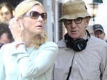 Woody Allen's latest muse: Cate Blanchett looking prim and proper on set of director's new comedy