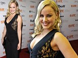 Sheer exhibitionism! Abbie Cornish barely protects her modestly in a jumpsuit with flimsy lace panels for Toronto premiere