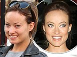 Make-up free 'Rush' actress Olivia Wilde having a coffee with a friend in New York City, NY, USA. 