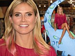 Truly scrumptious: Heidi Klum looks good enough to eat...and her kids' clothing line is not bad either