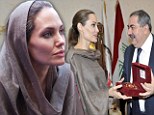 Angelina Jolie visited an area of Baghdad home to families previously displaced by the conflict in Iraq and now returning due to conflict in Syria