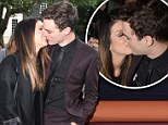 Can't stop kissing: 90210 star Shenae Grimes smooches with her beau Josh Beech inside and outside of the Topshop Unique show