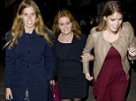 Princesses Beatrice and Eugenie on their night out with their mother