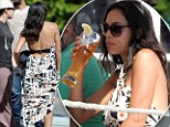 Rosario Dawson drank beer and wore a backless dress at Venice Beach 