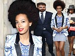 Friends in high places! Solange Knowles shows off her luscious legs as she parties with Roberto Cavalli in Milan