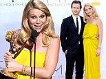 'Thank you baby daddy!': Homeland's Claire Danes pays tribute to her husband after scooping best actress Emmy Award