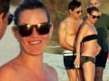 Summer loving: Kate Moss and Jamie Hince heat it up up with sizzling PDA during Ibiza getaway