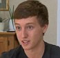 Do-gooder: Nicholas Ruth, 19, won $250,000 in Mega Millions and decided to donate most of the money to groups that helped him in his cancer battle 