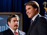 Zach Galifianakis, left, and Will Ferrell in The Campaign