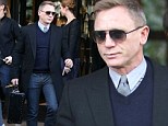 Daniel Craig looked every inch his James Bond character as he left the Georrges V hotel in Paris on Thursday