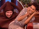 It's behind you! Halle Berry is spooked by giant spider on Ellen DeGeneres' show 