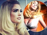 Busting out! Kate Upton flaunts her substantial cleavage in bra for upcoming V Magazine shoot