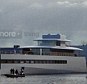 Sleek: The yacht's design is simple and elegant -- reminiscent of Jobs' Apple stores