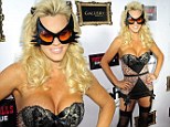 Jenny McCarthy celebrates Halloween and her 40th birthday dressed in raunchy lingerie and not much else