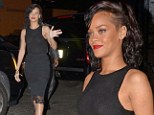 Grown-up Rihanna turns demure for awards ceremony... but manages to flash her bra in see-through top