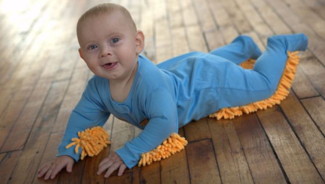 Ingenious: The 25 Baby Mop allows children to clean the floor as they learn to crawl