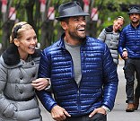 Kelly Ripa and Mark Consuelos are seen on the Upper East Side at Streets of Manhattan 