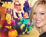 Katherine Heigl tweets about trick or treating in Park City Utah with daughters Adalaide and Naleigh