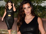 Maybe variety isn't the spice of life: Kim Kardashian steps out in ANOTHER leather ensemble