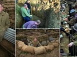 Andrew Robertshaw built a 60ft trench in his back garden to highlight the plight of WWI soldiers
